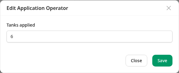 Tanks applied for one operator